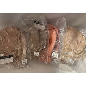 Lot of 4 DreamFit 4X Wireless Unlined Lace Bralettes NWT Plus Size Bra